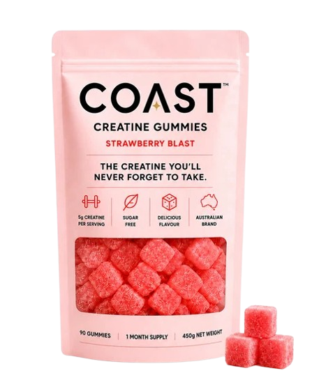 Coast creatine gummies pouch