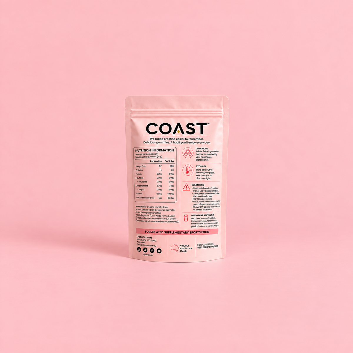 Coast Creatine Gummies